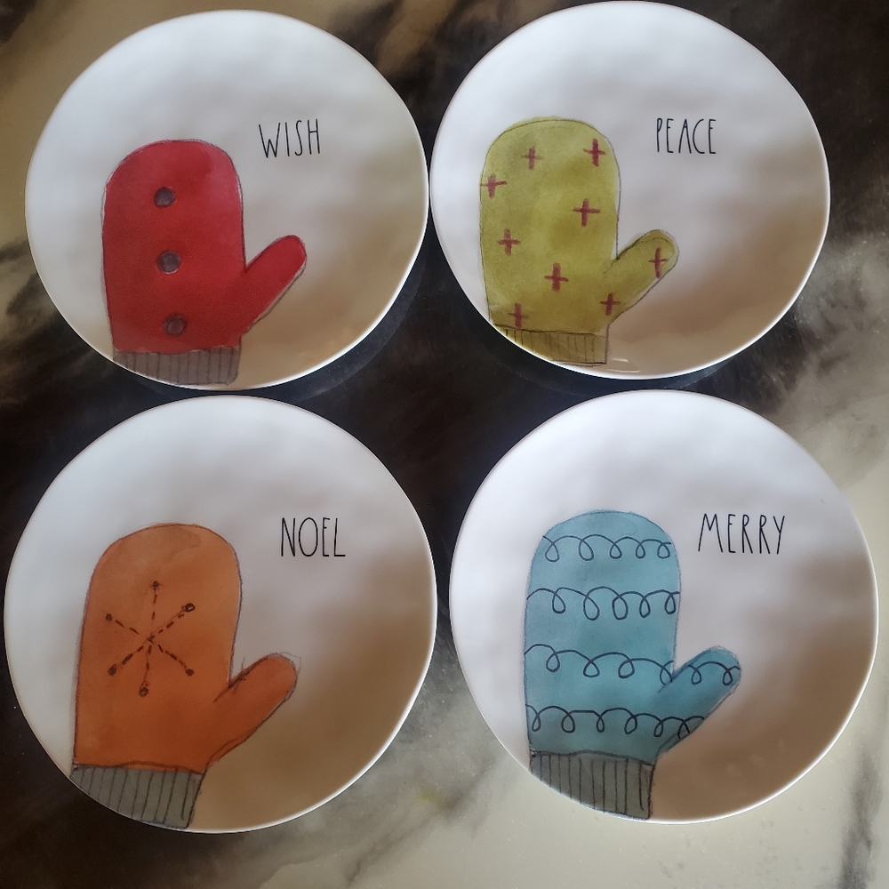 Rae Dunn Christmas side plates